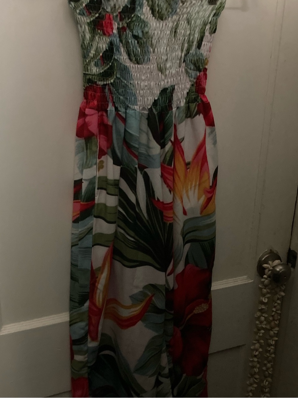 Tropical Floral small Strapless Jumpsuit